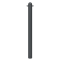 Dekorativ puller | st�lr�r � 102 mm | fastmonteret, til indst�bning i beton med jordanker, samlet l�ngde ca. 1300 mm | med 2 �jer